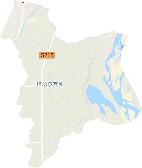 塔尕尔其乡地形图