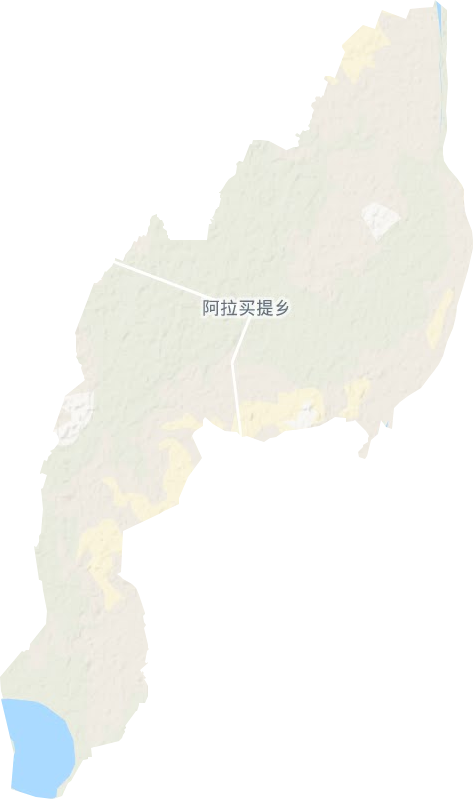 阿拉买提乡地形图
