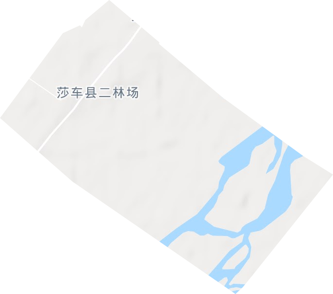 莎车县国营二林场地形图
