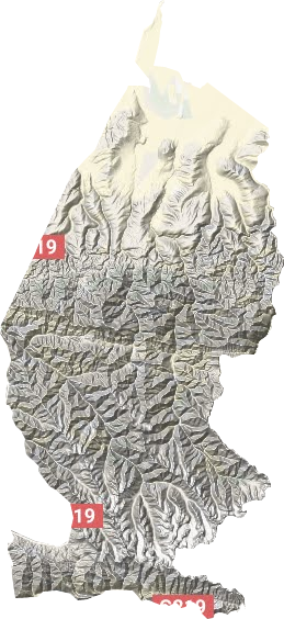 乌夏巴什镇地形图