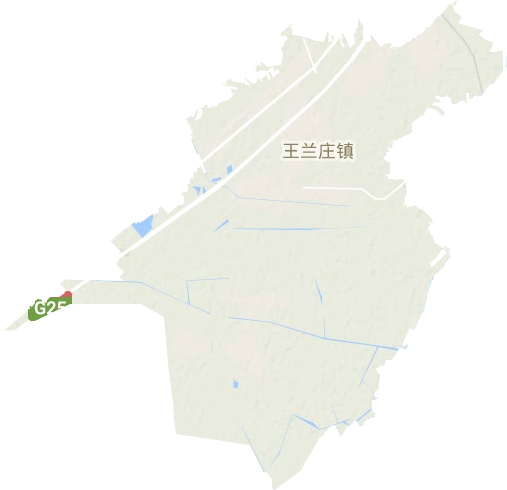 王兰庄镇地形图