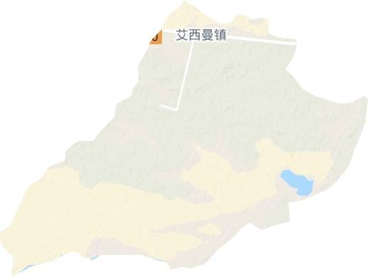 艾西曼镇地形图