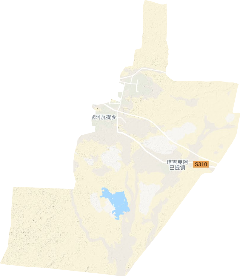 巴依阿瓦提乡地形图