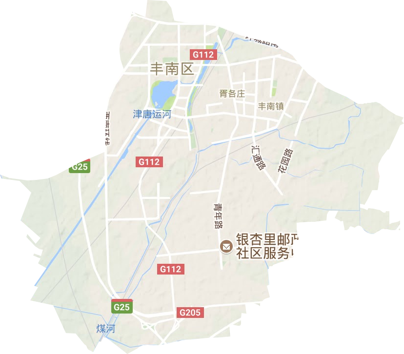 丰南镇地形图