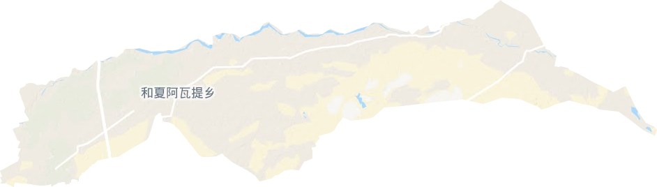 和夏阿瓦提乡地形图