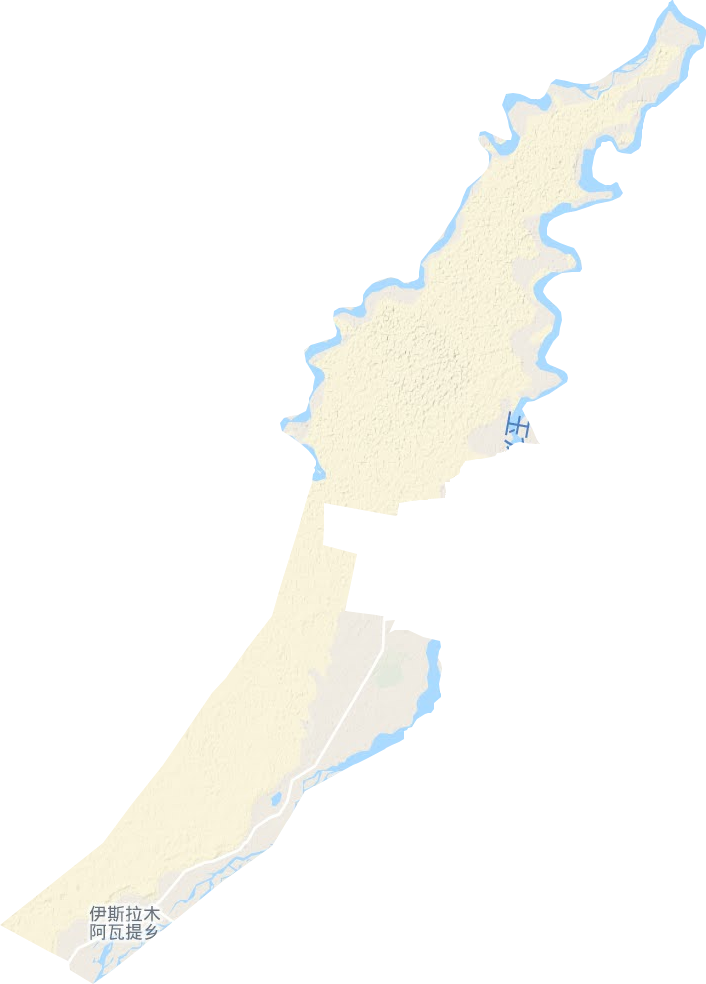 伊斯拉木阿瓦提乡地形图