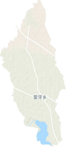 奎牙镇地形图