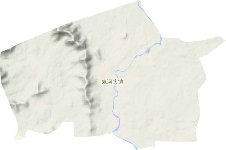 泉河头镇地形图