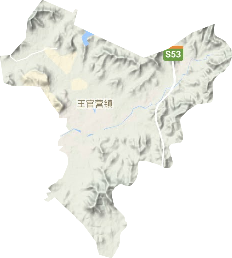 王官营镇地形图