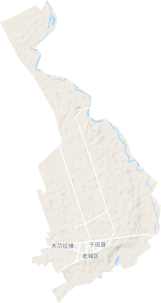 木尕拉镇地形图
