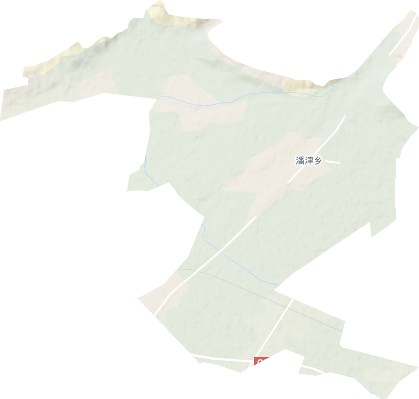 潘津乡地形图