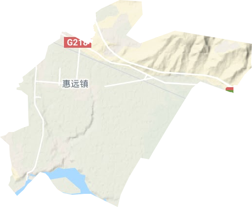 惠远镇地形图