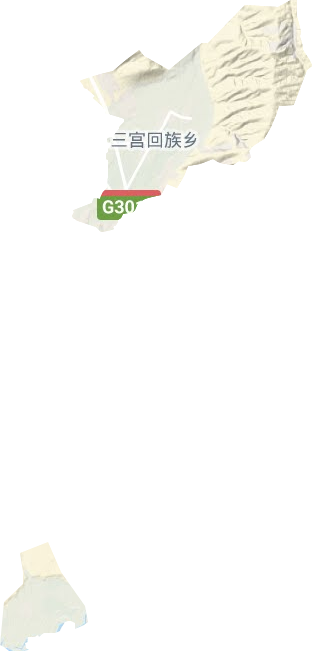 三宫乡地形图