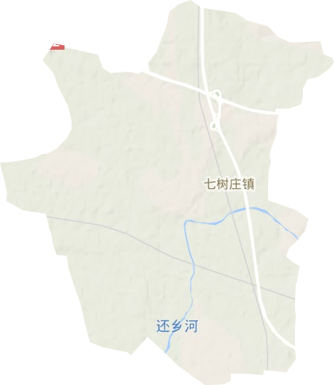 七树庄镇地形图