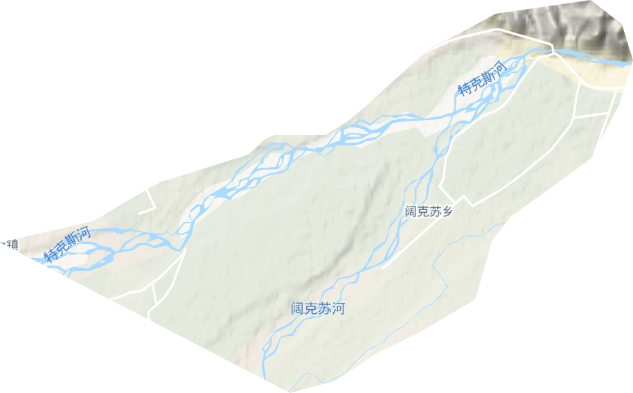 阔克苏乡地形图