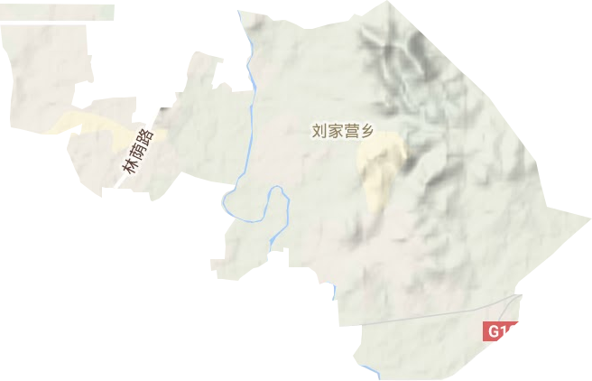 刘家营乡地形图