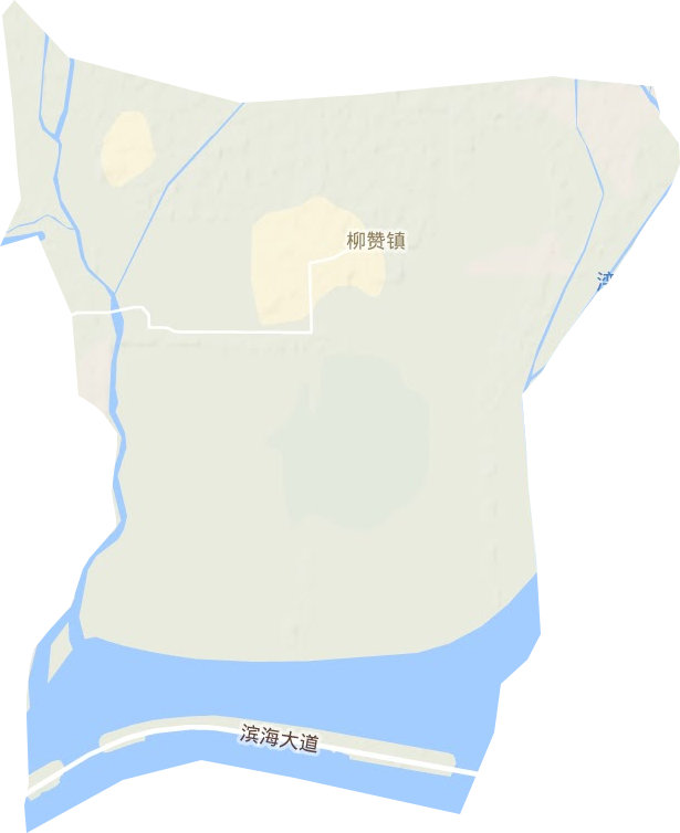 柳赞镇地形图