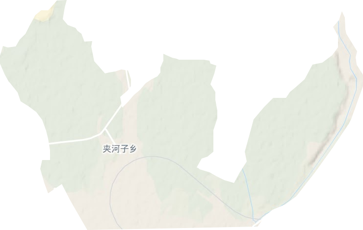 夹河子乡地形图