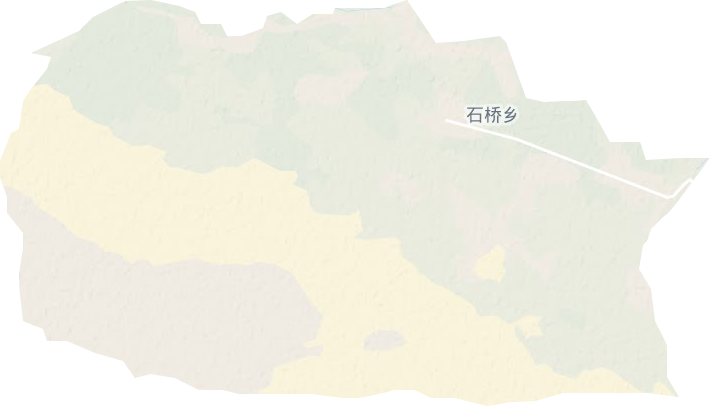 石桥乡地形图