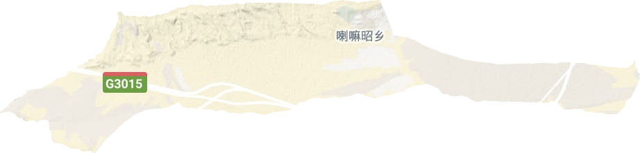 喇嘛昭乡地形图