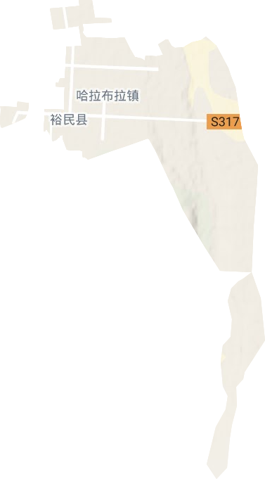 哈拉布拉镇地形图