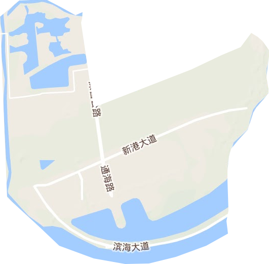 唐山湾生态城地形图