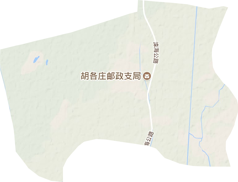 胡各庄镇地形图