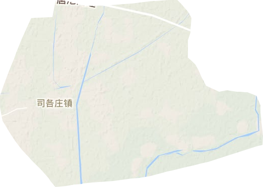 司各庄镇地形图