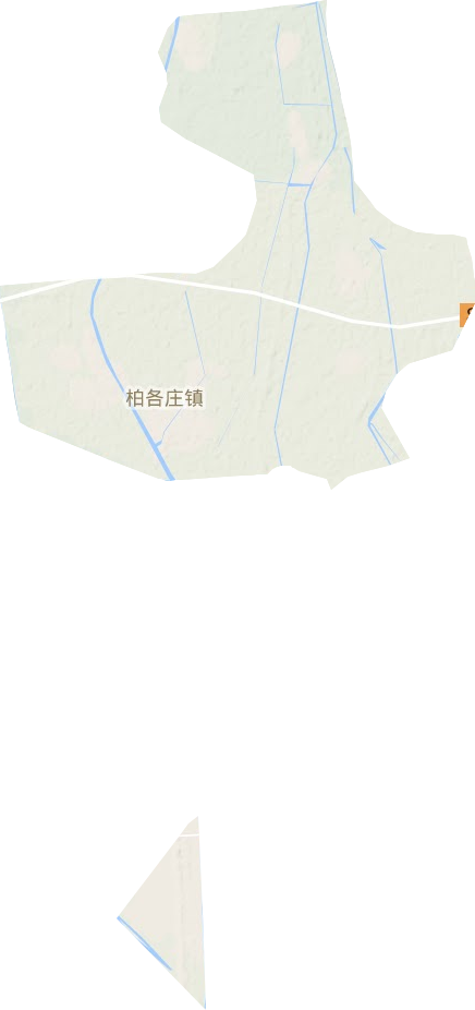 柏各庄镇地形图