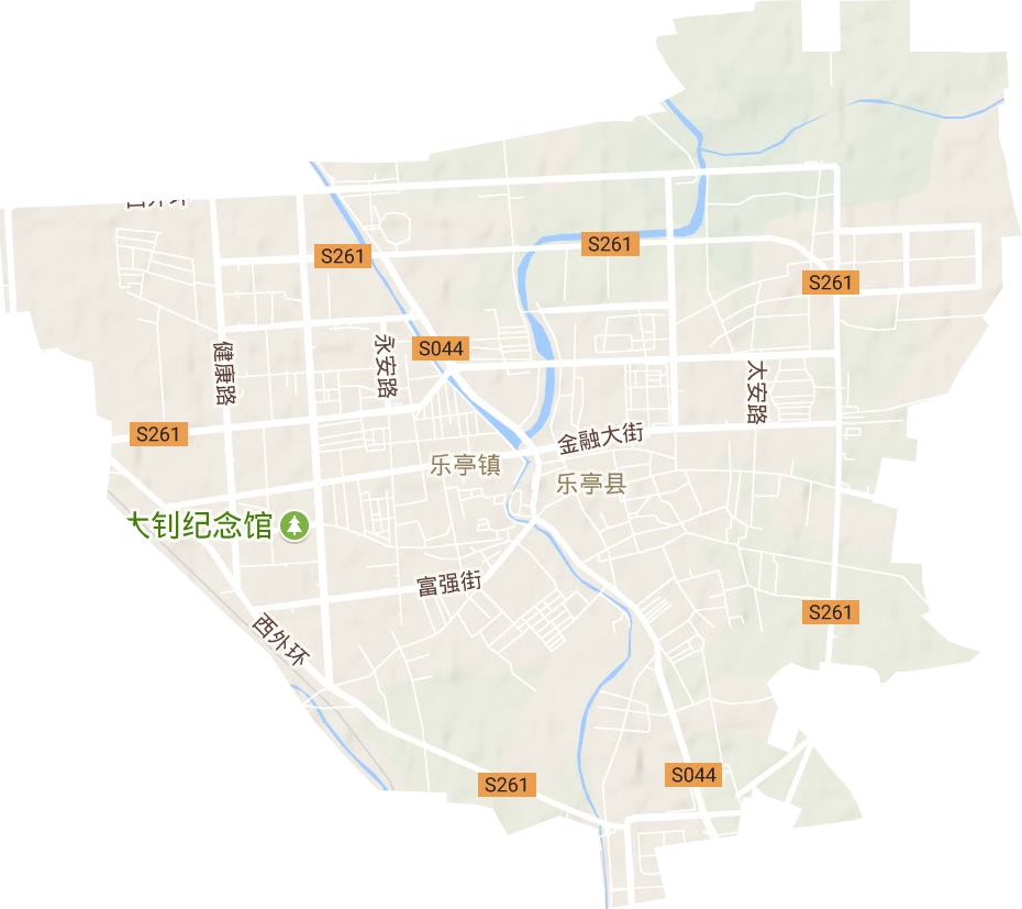 乐安街道地形图