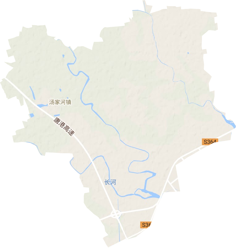 汤家河镇地形图