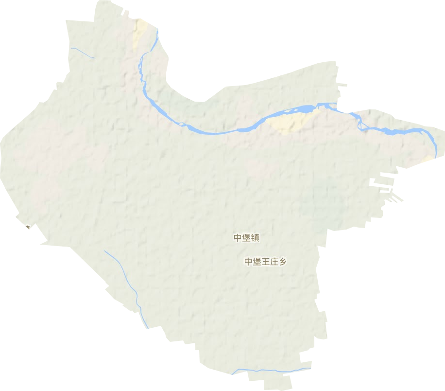 中堡镇地形图