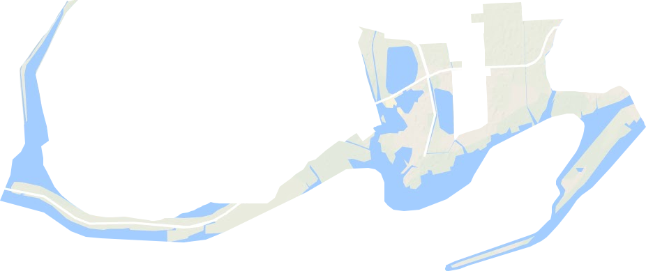 唐山湾国际旅游岛地形图