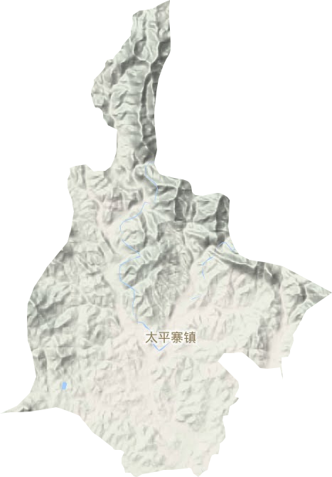 太平寨镇地形图