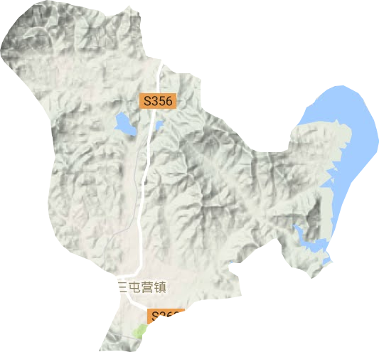 三屯营镇地形图