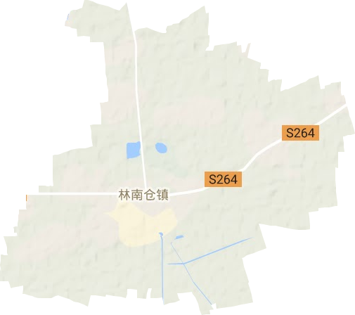 林南仓镇地形图