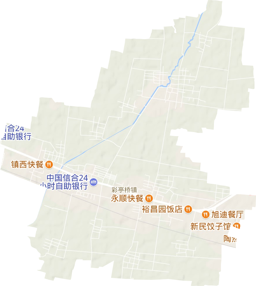 彩亭桥镇地形图