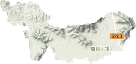 唐自头镇地形图