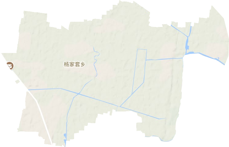 杨家套乡地形图
