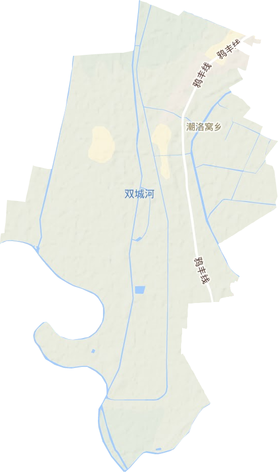 潮洛窝乡地形图