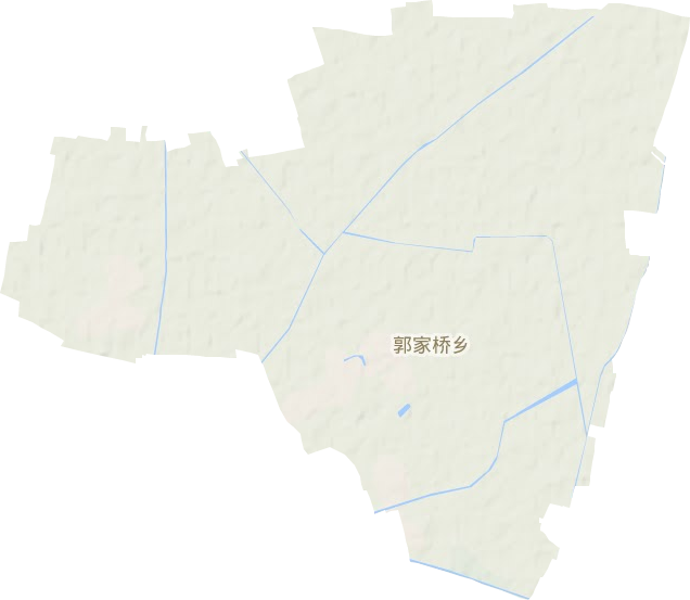 郭家桥乡地形图