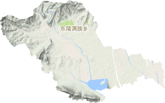 东陵满族乡地形图