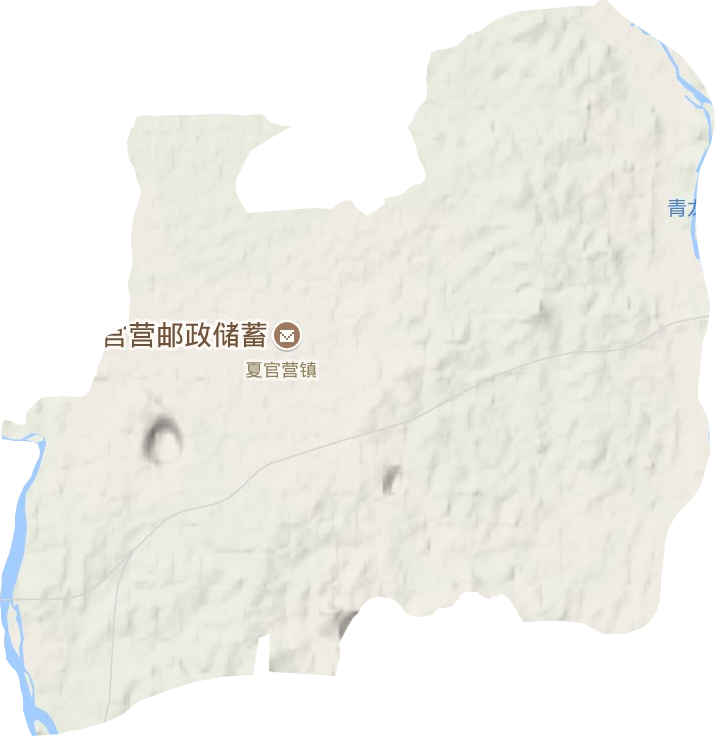 夏官营镇地形图