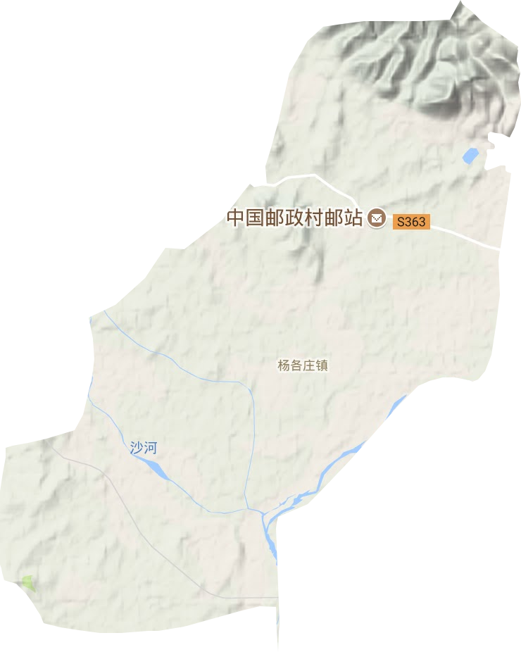 杨各庄镇地形图