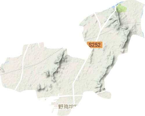 野鸡坨镇地形图