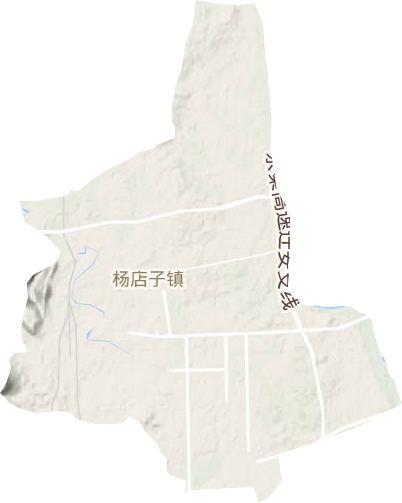 杨店子镇地形图