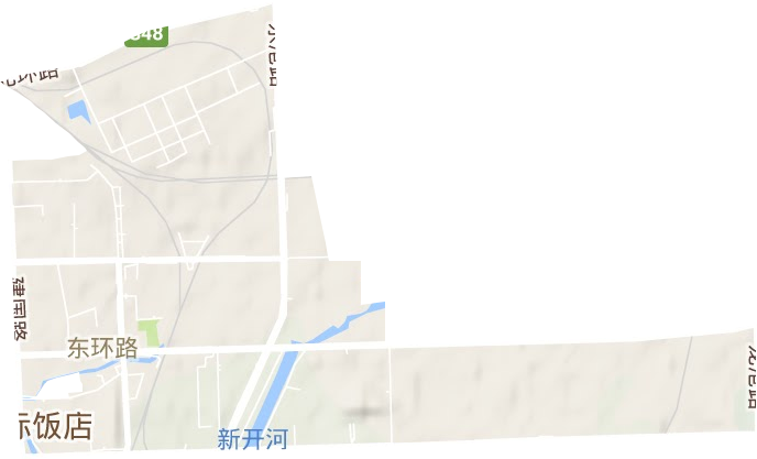 东环路街道地形图