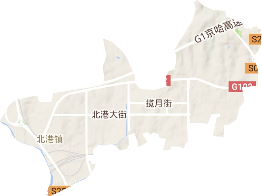 北部工业区地形图