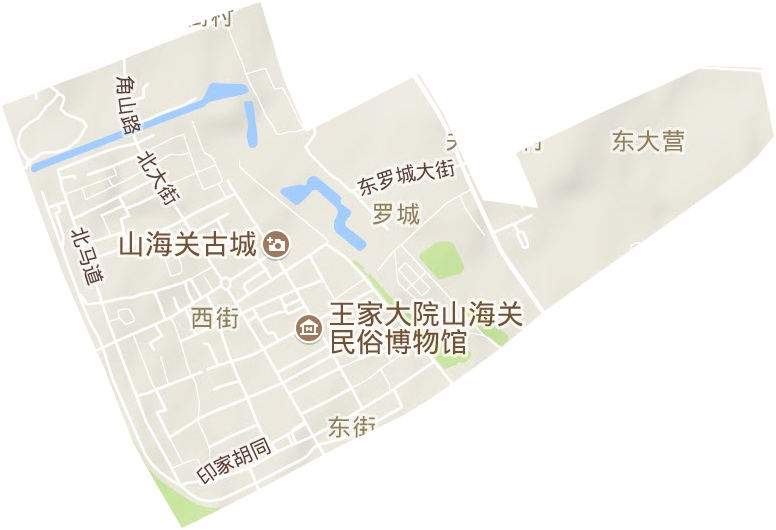 东街街道地形图