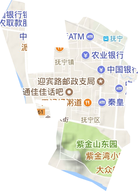 骊城街道地形图